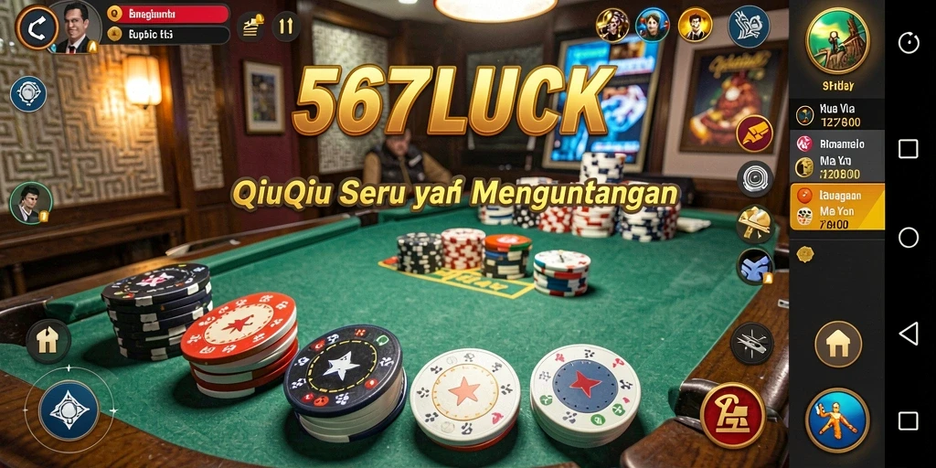 Screenshot tampilan gameplay QiuQiu yang seru di 567LUCK.