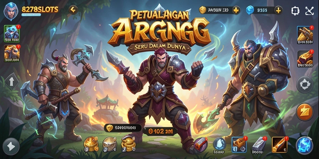 Screenshot menampilkan gameplay seru dari 8278SLOTS dalam mode ARPG.