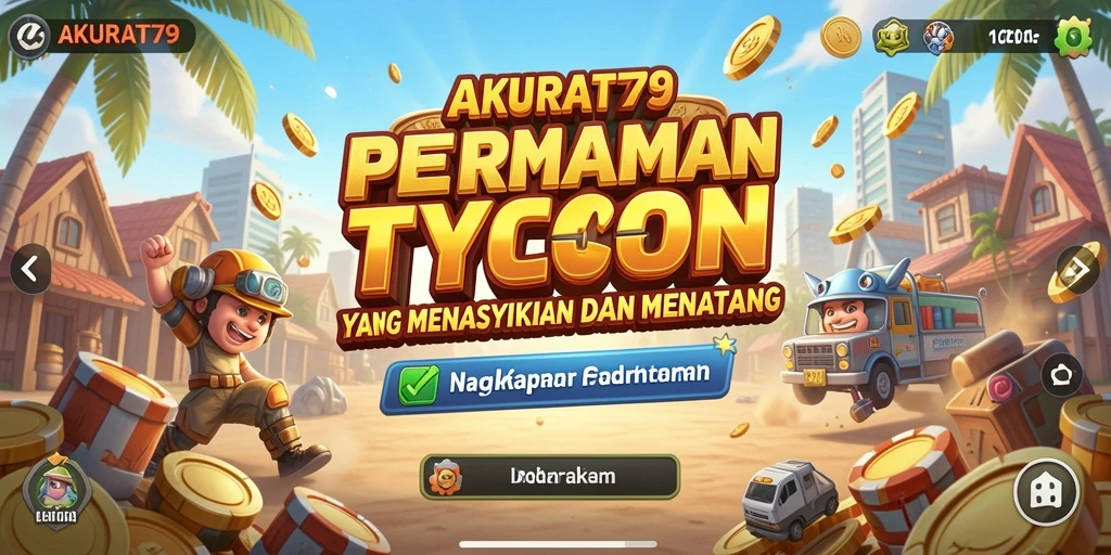 Screenshot gameplay AKURAT79 menampilkan pengelolaan bisnis yang menarik.