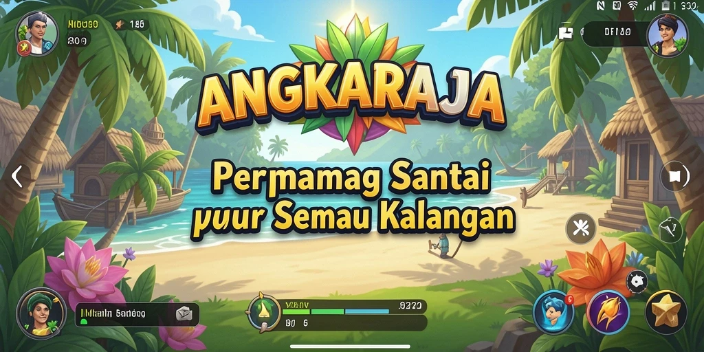 Tampilan gameplay seru dan menyenangkan dari ANGKARAJA.