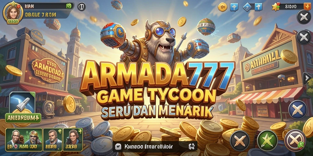 Gameplay seru ARMADA777 menunjukkan pengalaman Tycoon yang mengasyikkan.