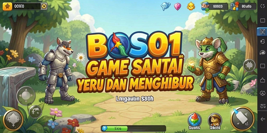 Tampilan gameplay BOS01 yang seru dan penuh warna.