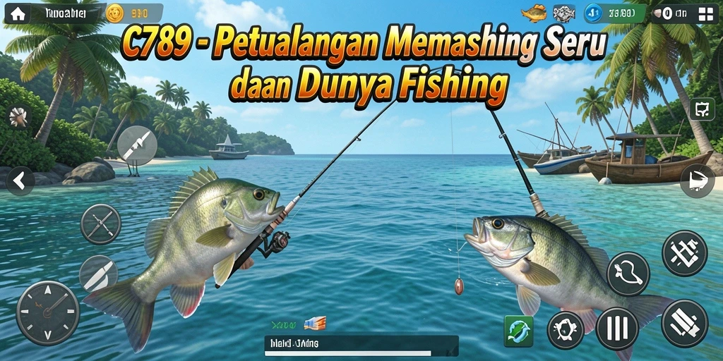 Tangkapan ikan besar dalam gameplay C789 yang seru.