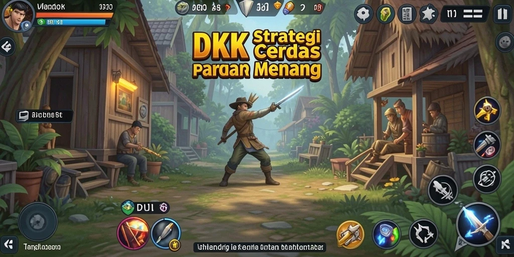 Tangkapan layar DKK menampilkan keseruan gameplay strategi.