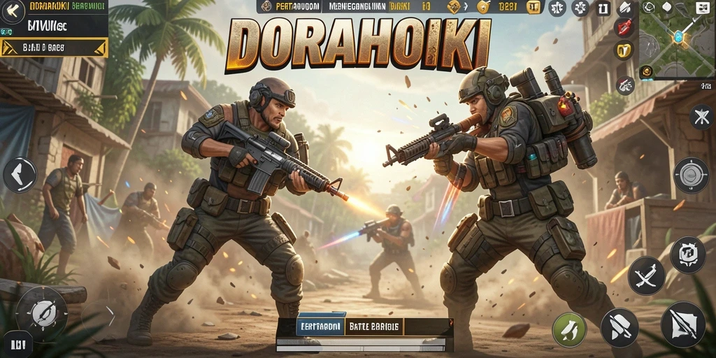 Gameplay seru dan menegangkan di DORAHOKI.