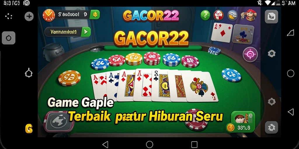 Gameplay seru GACOR22 dengan tampilan antarmuka yang menarik.