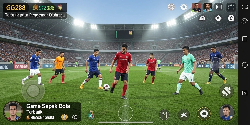 Tampilan gameplay GG288 yang mendebarkan dalam pertandingan sepak bola.