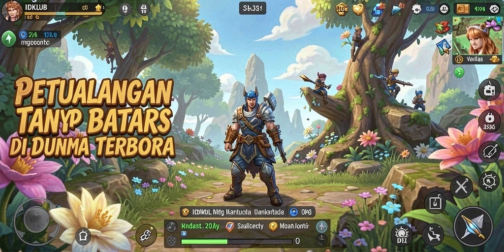 Tampilan gameplay IDKLUB yang memukau dalam dunia terbuka.