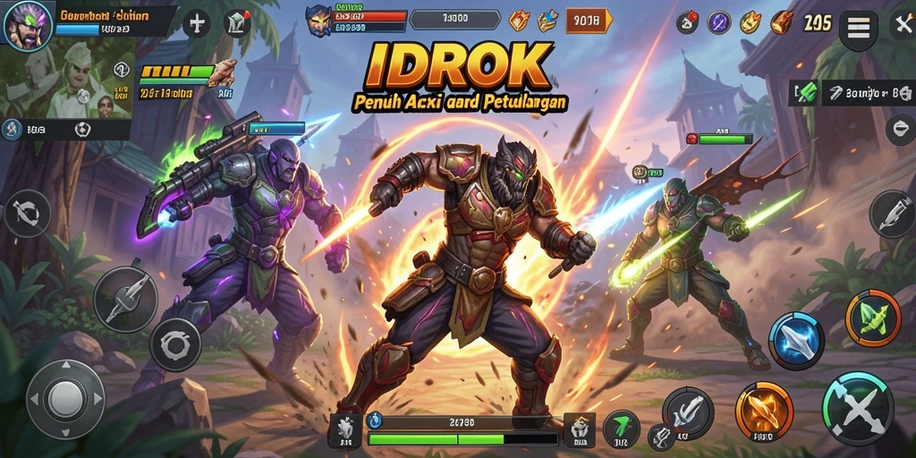 Screenshot IDROK menampilkan aksi permainan mendebarkan dengan visual menarik.