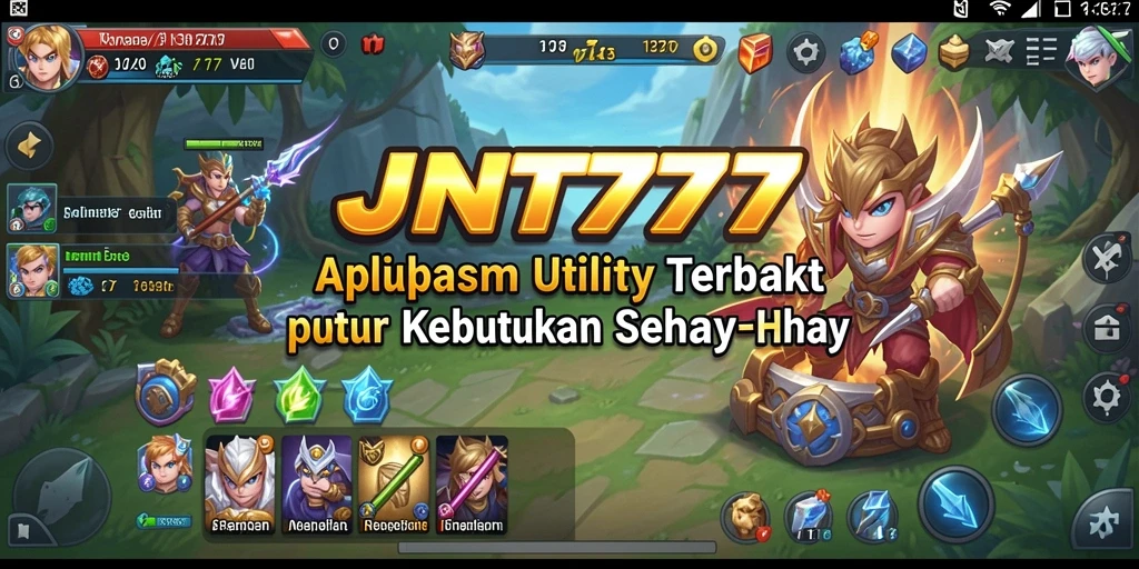 Tampilan antarmuka JNT777 yang sederhana dan fungsional.
