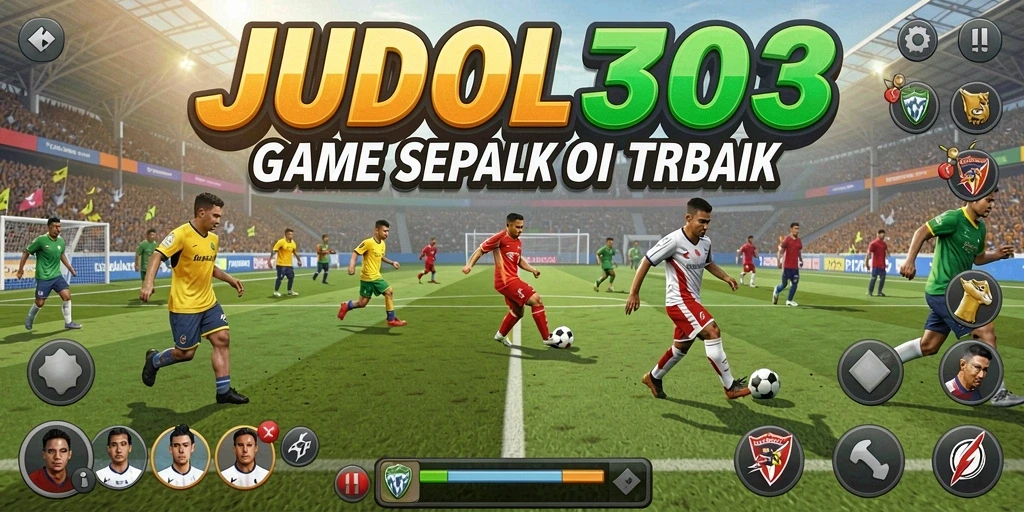 Screenshot gameplay JUDOL303 menunjukkan momen seru di lapangan.