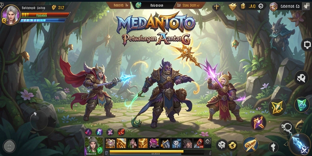 Tampilan gameplay seru dalam petualangan ARPG MEDANTOTO.