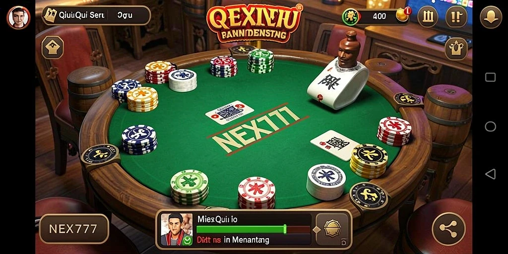 Tampilan gameplay seru QiuQiu di NEX777 yang mengasyikkan.