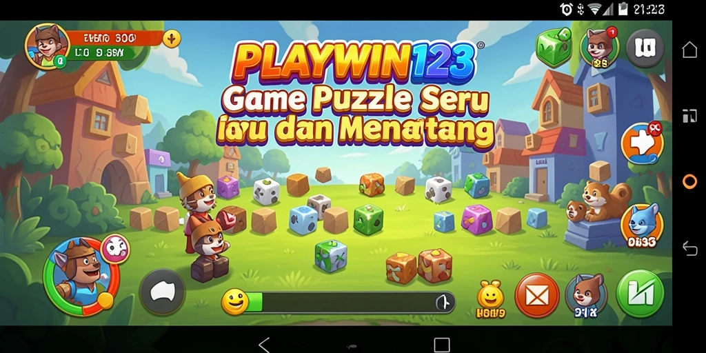 Tampilan gameplay seru dari PLAYWIN123 dengan teka-teki menantang.