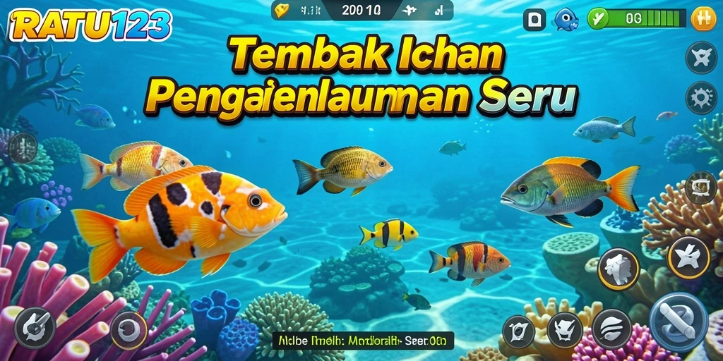 Screenshot gameplay Tembak Ikan dengan tampilan menarik.