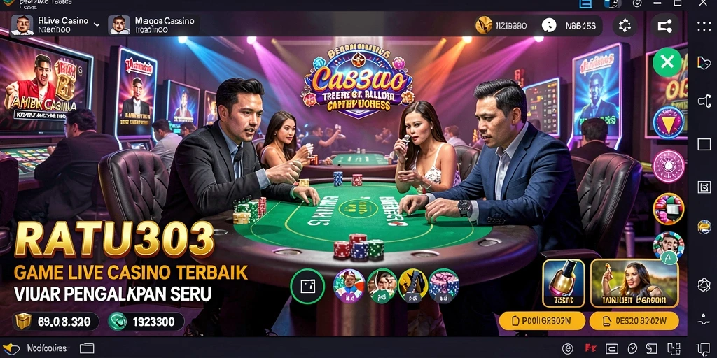 Screenshot gameplay Live Casino menarik dari RATU303.