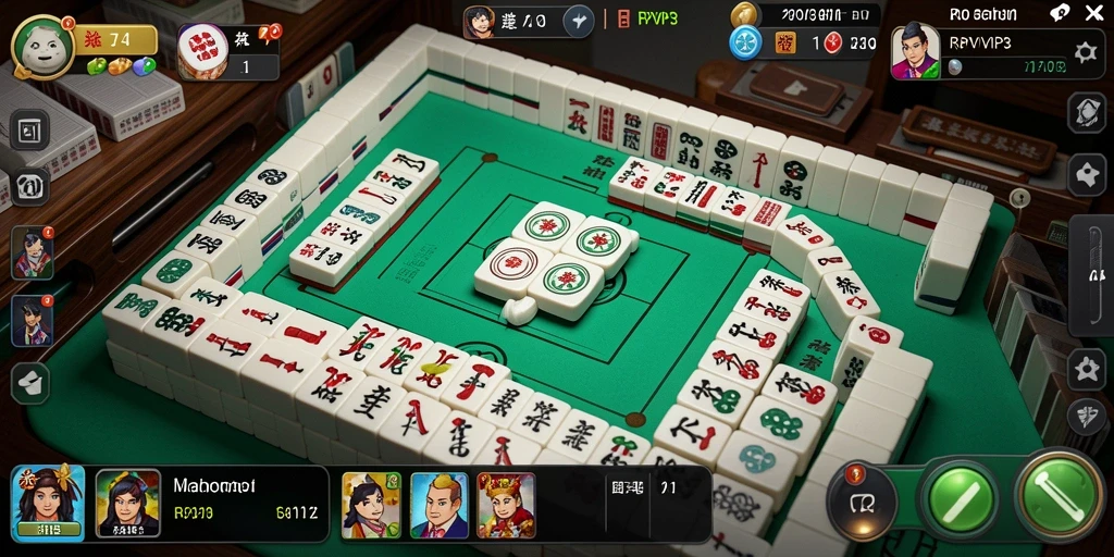 Gameplay RPVIP3 menampilkan grafik Mahjong yang menawan dan menantang.