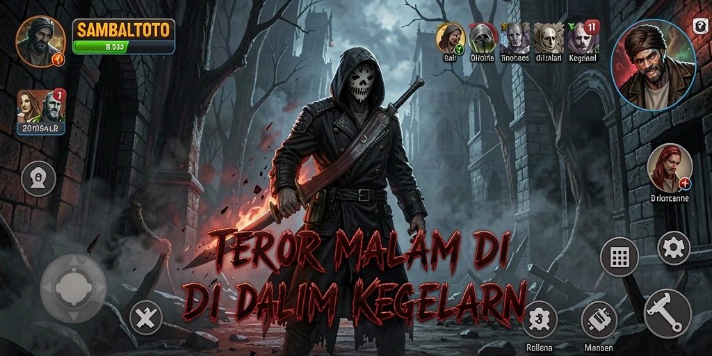 Screenshot menampilkan gameplay menakutkan dengan suasana Horror yang mencekam.