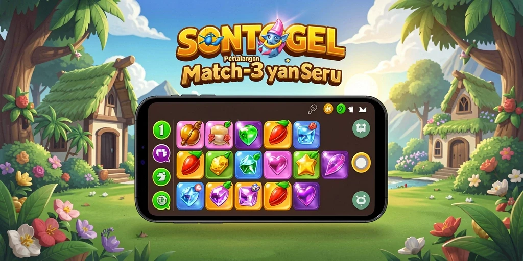 Gameplay seru dengan tantangan Match-3 yang mendebarkan.