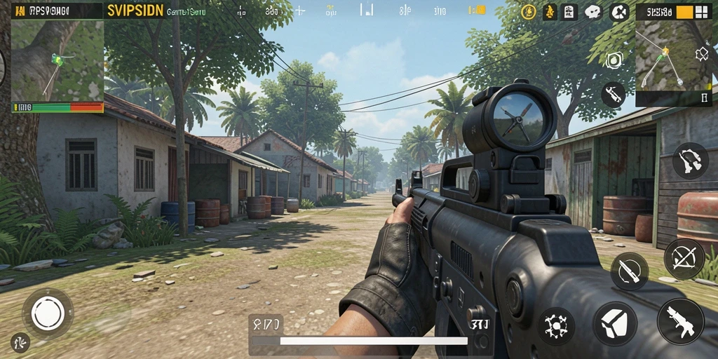 Tampilan gameplay SVIPSIDN yang menegangkan dan penuh aksi.