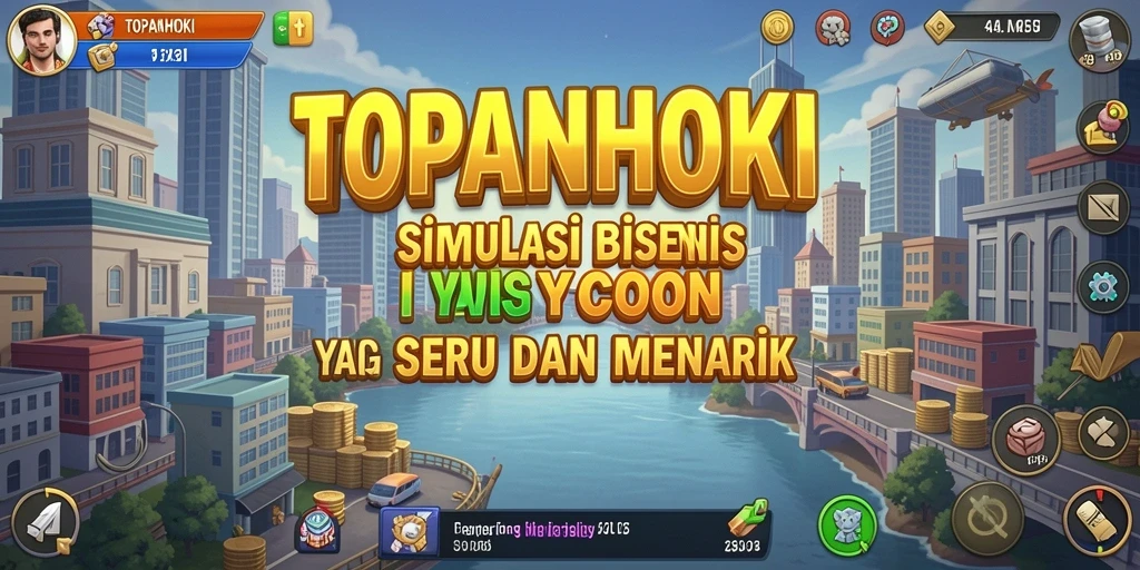 Tampilan gameplay seru di dunia bisnis Tycoon.