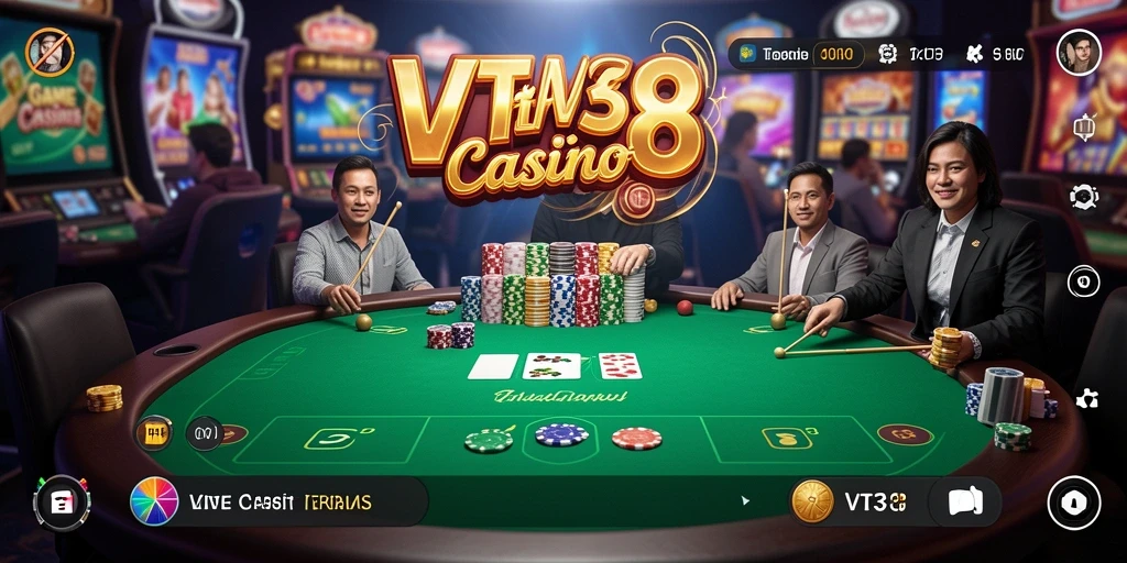 Tampilan menarik dari gameplay Live Casino VT38 yang interaktif.