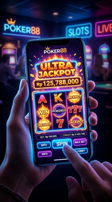 Screenshot permainan poker88 yang sangat seru.